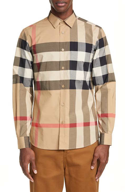 men's burberry shirt sale|Burberry plaid shirts for men.